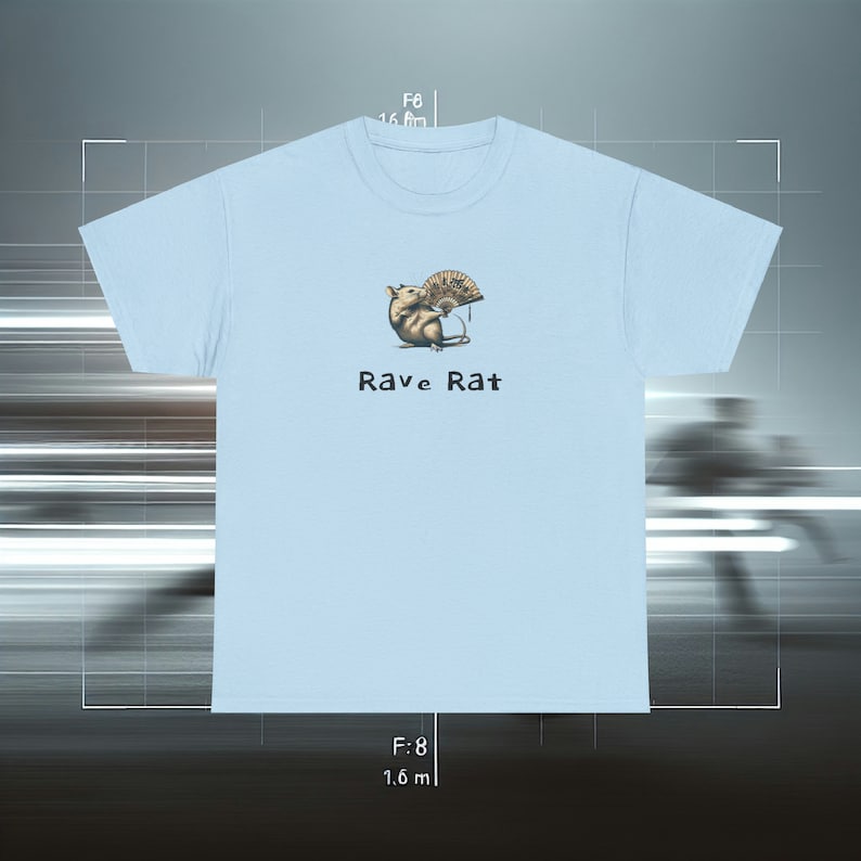 Chemise Rave Rat, produits dérivés EDM, T-shirt Riddim, T-shirt Dubstep Festival, T-shirt graphique Bass Music, Chemise Feral Raver image 2