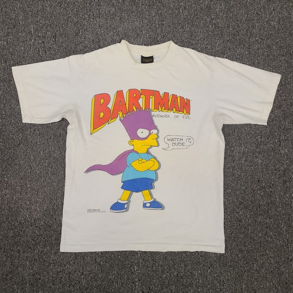 Vintage Bart Simpson Bartman T-Shirt - image 1