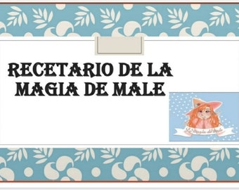 Recetario digital de 13 recetas dulces de la magia de Male