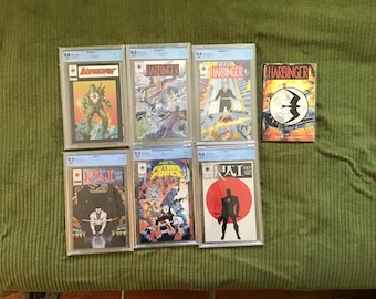 Valiant Comics Bundle (CBCS Graded and Slabbed): Set of 6 comics plus 1 (RAW) TPB