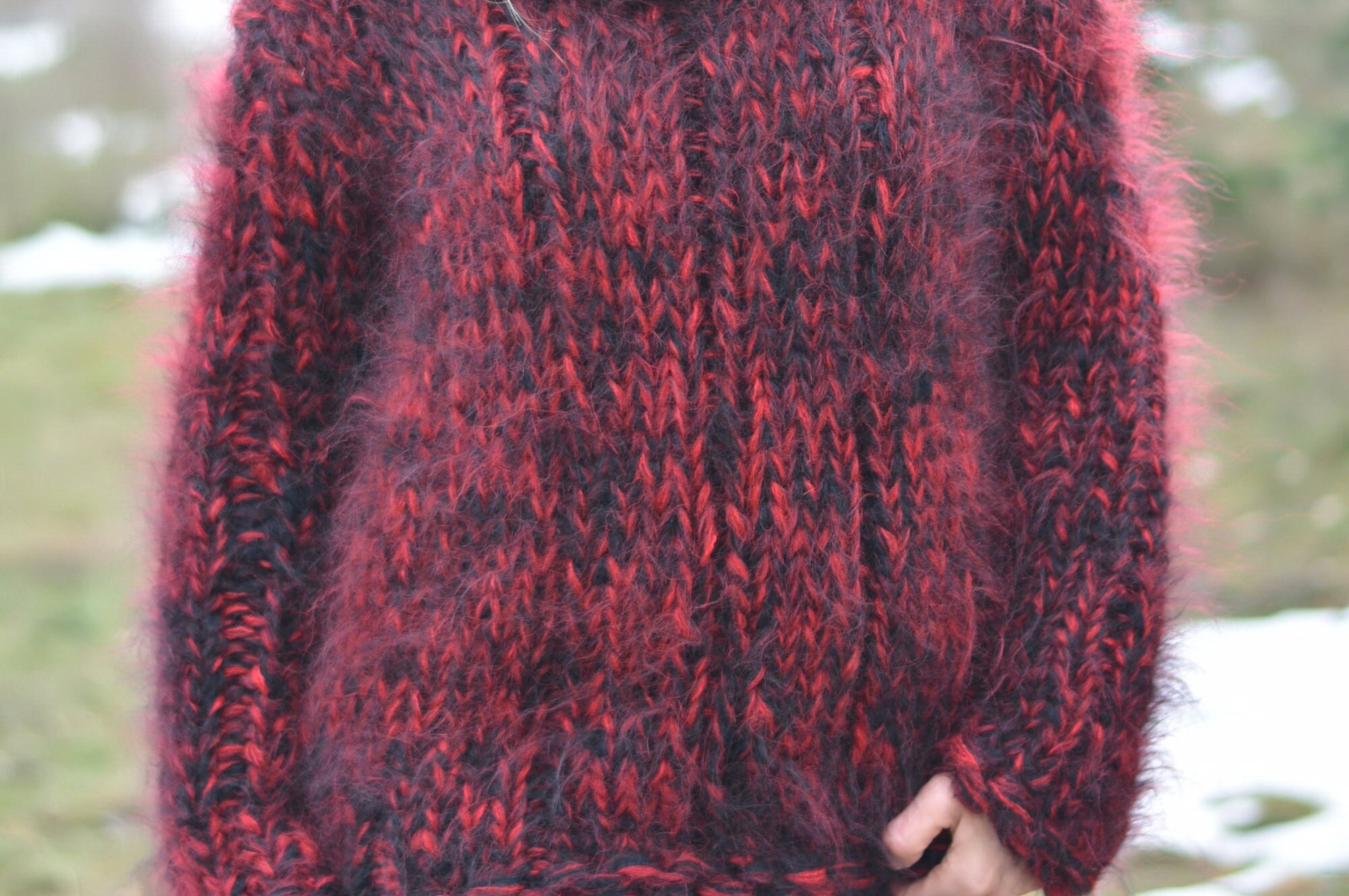 Custom Made Chunky Mohair Sweater in a Dark Gray Mix - Etsy Custom Made Chunky Mohair Sweater in a Dark Gray Mix - Etsy