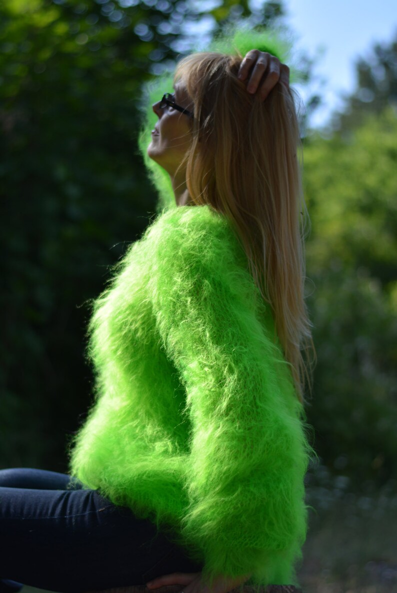 GREEN DREAMS COTTON & MOHAIR NET TOP