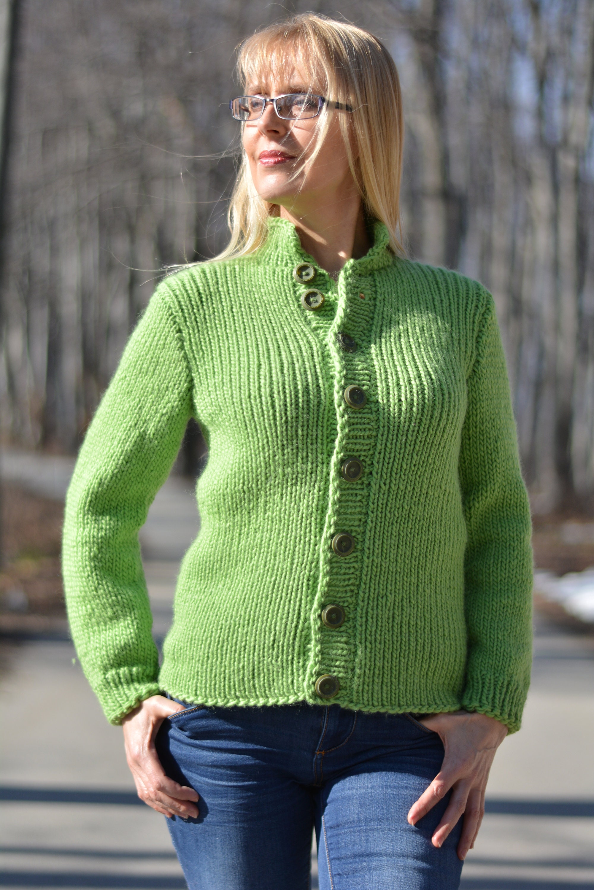 Wool Knitted Causal Cardigan