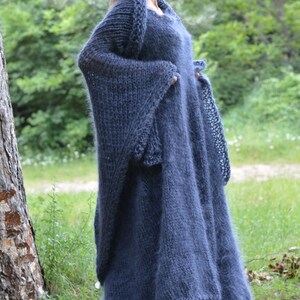 Hand Knitted Mohair Dress Handmade Mohair Set Fuzzy Mohair - Etsy