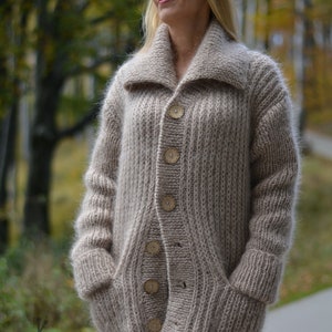 Chunky Knit Cardigan Wool Sweater Knit Cardigan Chunky Chunky Knit Cardigan Wool Sweater Knit Cardigan Chunky
