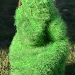 handknit mohair sweater handmade dress fuzzy mohair pullover chunky sweater huge jumper Tneck warm sweater winter chunky mohair sweater