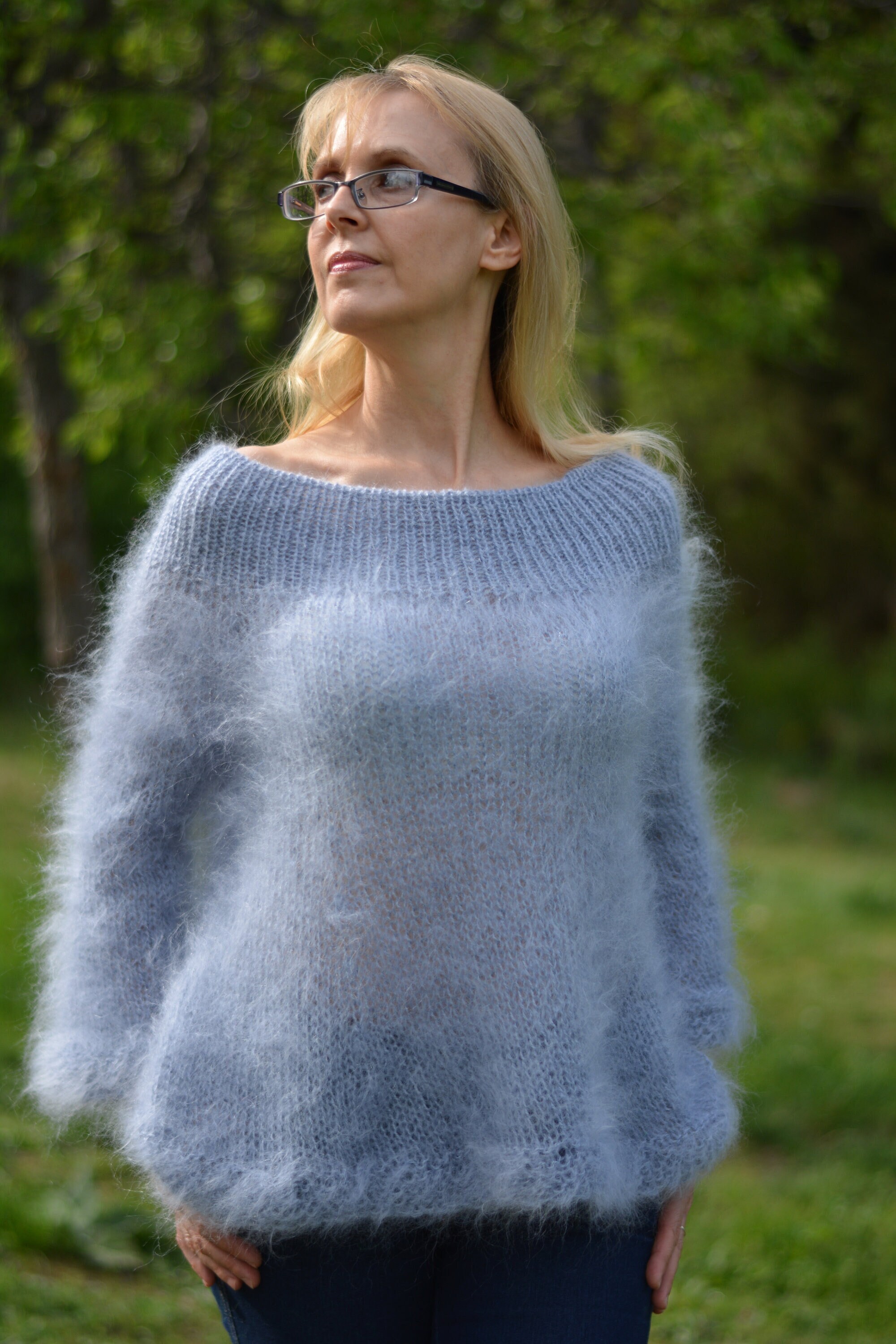 fuzzy mohair sweater