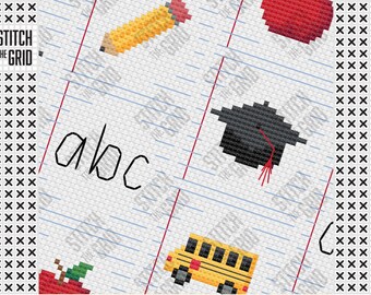 School Mini Cross Stitch Patterns • School Bundle • Modular Minis