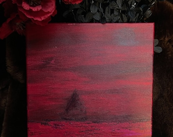 Pintura acrílica original de 11” x 14”