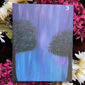 Northern Lights 11” x 14” Acrylic Painting