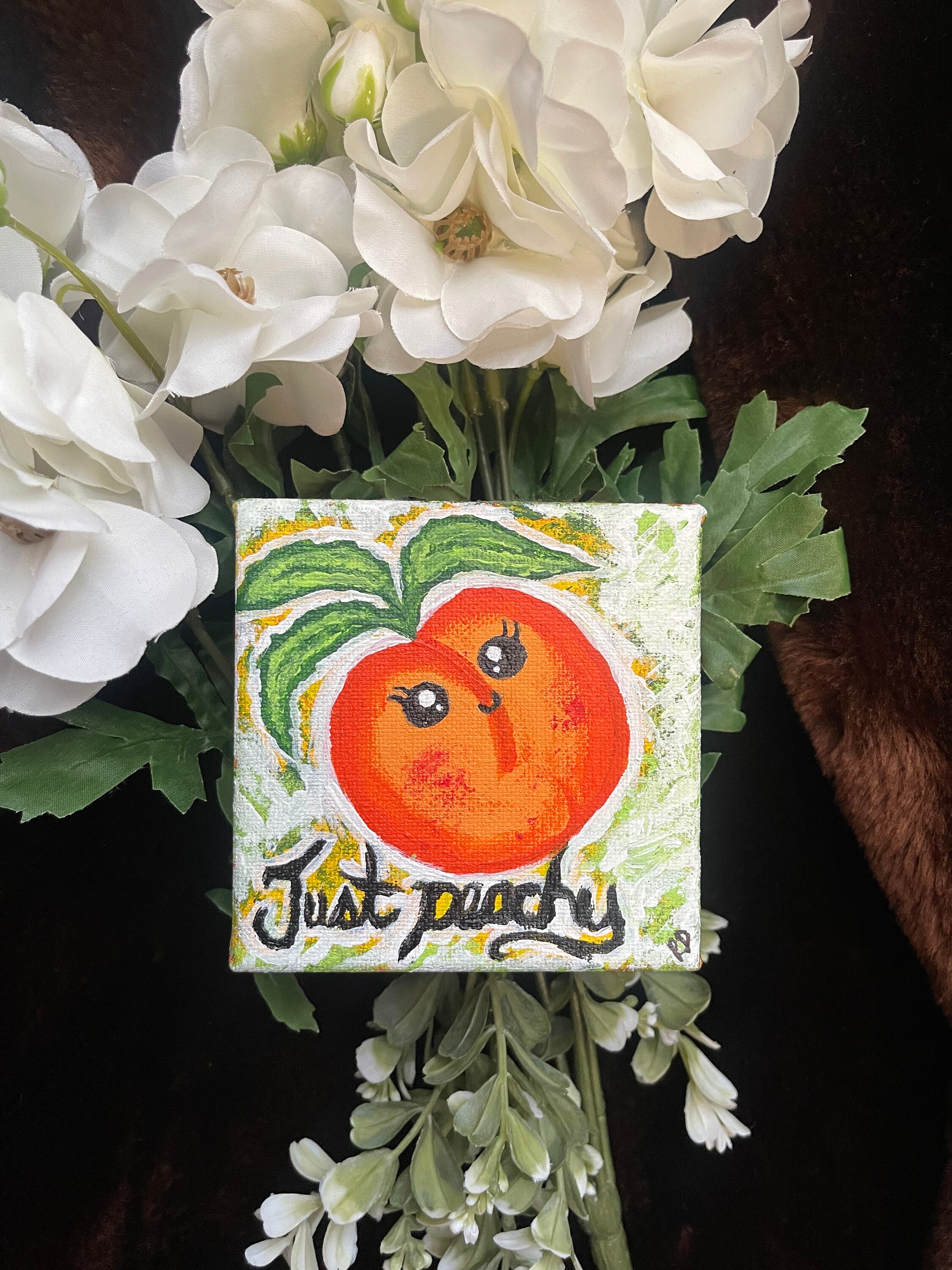 アクリル画 4号サイズ オリジナル 4 インチ x 4 インチ アクリル絵画 - Etsy 日本