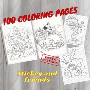 100 Mickey und Freunde Ausmalbilder