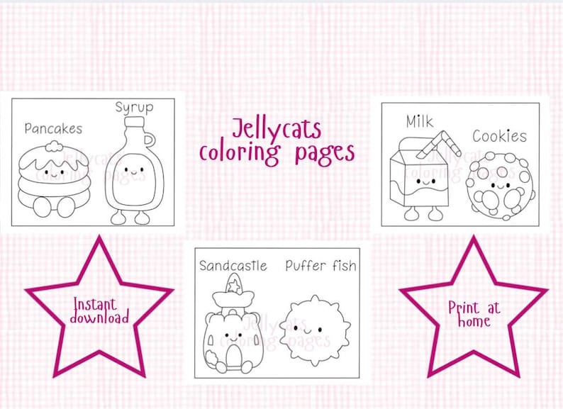 Jellycat Coloring Pages: Bold & Easy Printables (instant PDF Download ...