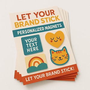 Brochura magnética A5 personalizada, folheto magnético personalizado, ímã promocional para empresas, ímã fotográfico personalizado, brinde de marketing para eventos, brochura magnética