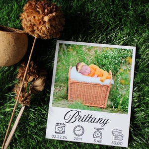 Tarjeta magnética personalizable "Primeros hitos" de 8,25 x 10 cm, recuerdo personalizado, regalo de primer cumpleaños, decoración del hogar, imanes personalizados, primeros pasos