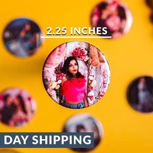 Custom Premium Round Magnets 2.25&quot; – A Personalized and Thoughtful Gift for Any Occasion, Family, and Special Moments into Lasting Memories