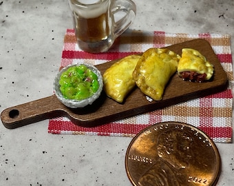 Dollhouse Miniature Empanada Appetizer: 1/12 scale