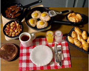 Miniature Dollhouse Brunch Extravaganza 1/12 scale