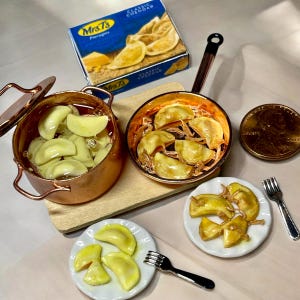 Puppenhaus Miniatur Pirogies Dinner: 1:12