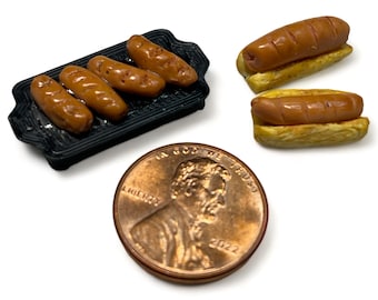 Lot de 4 accessoires de décoration miniatures en résine pour maison de poupée - 1/12