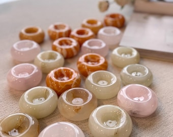 Checkered Marble Catchall – Onyx Jewelry Dish, Coffee Table Decor, Stone Soap Bowl