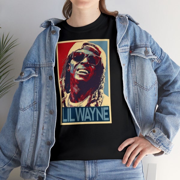 Camiseta Lil wayne, 8 colores, Camiseta unisex Heavy Cotton, Camiseta gráfica, Hip-Hop, Rapero, música t, portada del álbum, vieja escuela