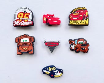 Choose Your Own! Fridge Magnet OR Shoe Clips Charm - Cars Driving Lightning - Speed Drive Car - Shoe Clogs Accessory - Refrigerator Magnet