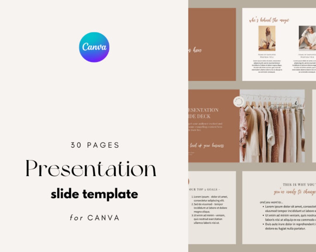 Presentation Slide Deck Presentation Template Canva Template Webinar ...