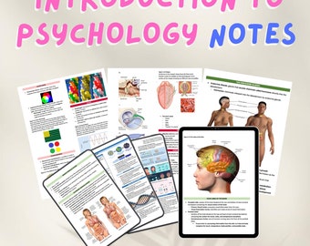 Introduction to Psychology Notes Psychology Transes