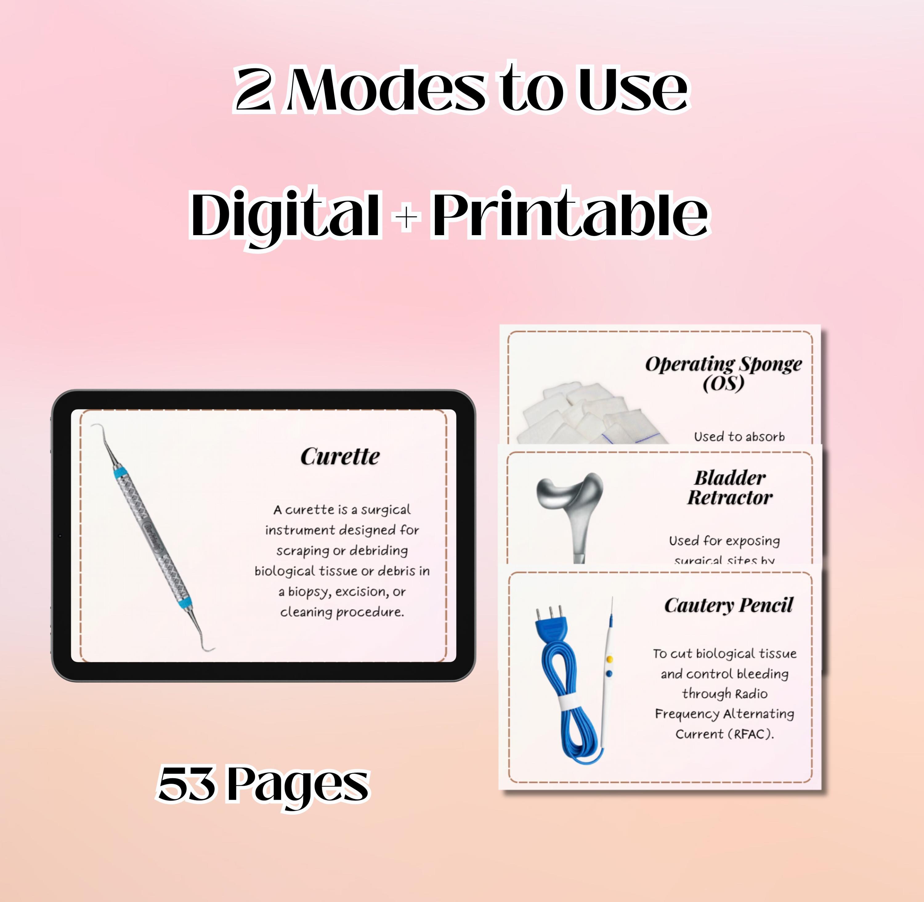 Surgical Tools Worksheet.pdf Basic Operating Room Instruments Flashcards | OR Basic Sets & Sponges ...