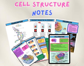 Cell Structure Notes | Anatomy & Physiology Study Guide for Nursing and Med Students | Printable PDF