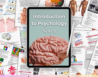 Introduction to Psychology Notes | Study Guide for Psychology & Med Students | Printable PDF
