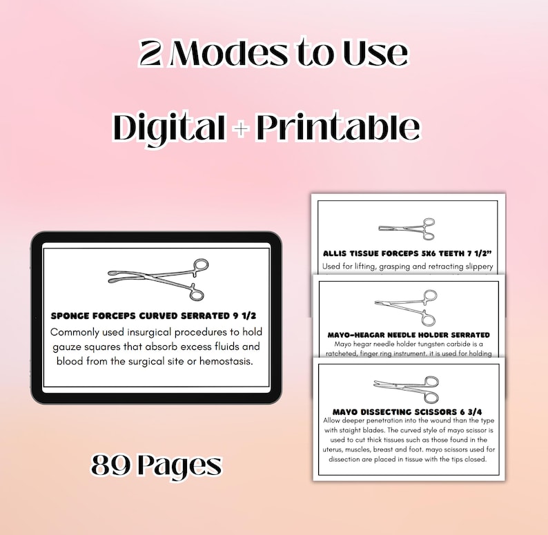 Needle Flash Card.pdf Surgical Instruments Flashcards | Operating Room Instruments Study ...