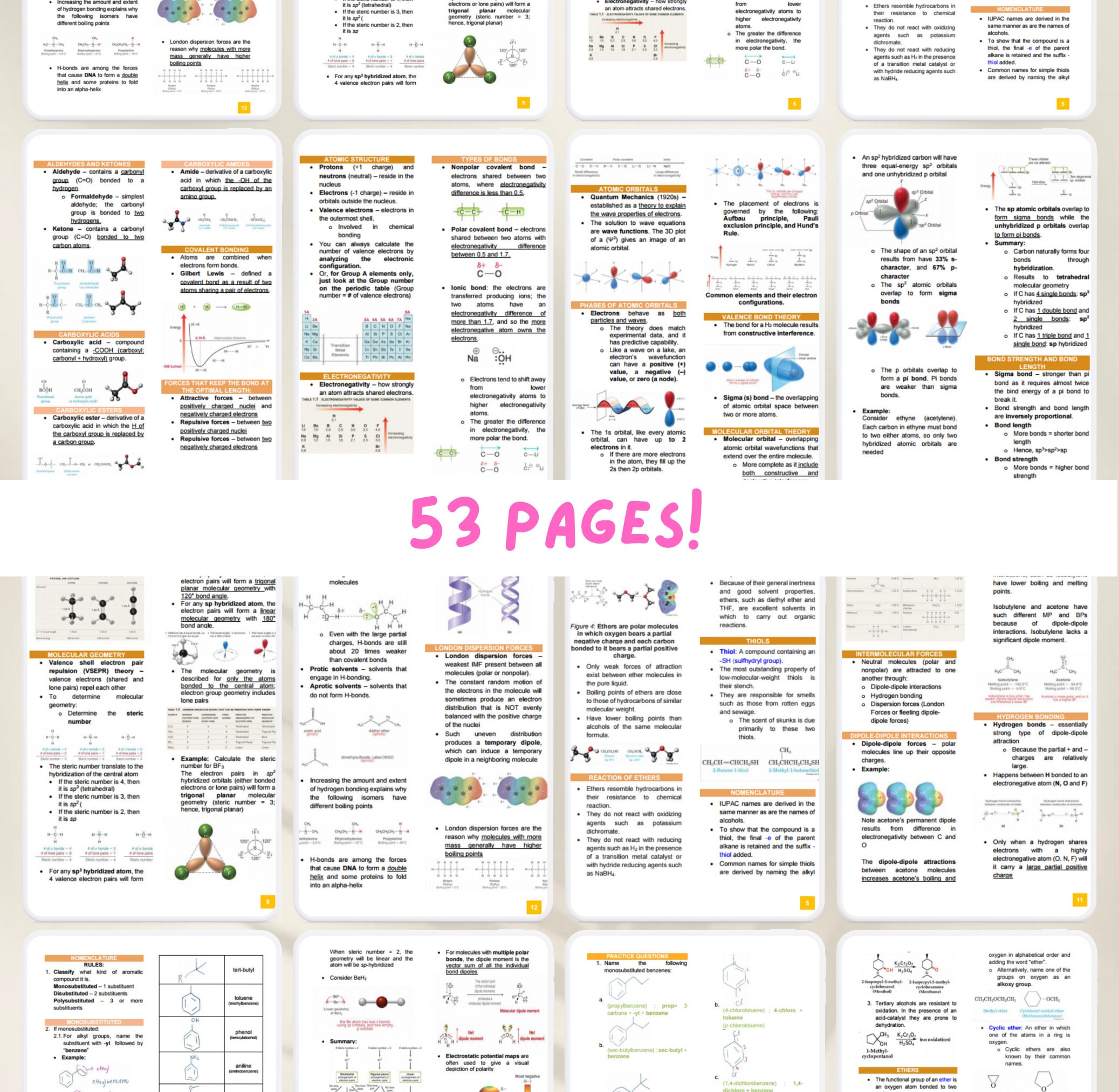 Chemistry Lecture Notes | Inorganic & Organic Study Guide for Medtech ...