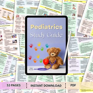 Guía de estudio pediátrica / Apuntes para estudiantes de enfermería y medicina / PDF imprimible