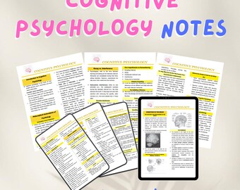 Cognitive Psychology Notes Phychology Transes