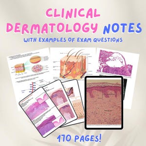 Klinische Dermatologie Notizen mit Beispielen für Prüfungsfragen - Umfassender Studienführer für Medizinstudierende & Professionelle, Pflege Notizen