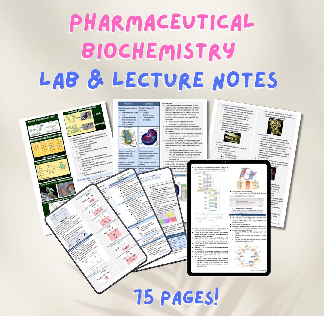 Pharmaceutical Biochemistry Notes | Study Guide for Med & Pharmacy ...