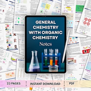 Chemia ogólna z notatkami z chemii organicznej | Przewodnik do nauki dla studentów medycyny, pielęgniarstwa i kierunków medycznych | Plik PDF do druku
