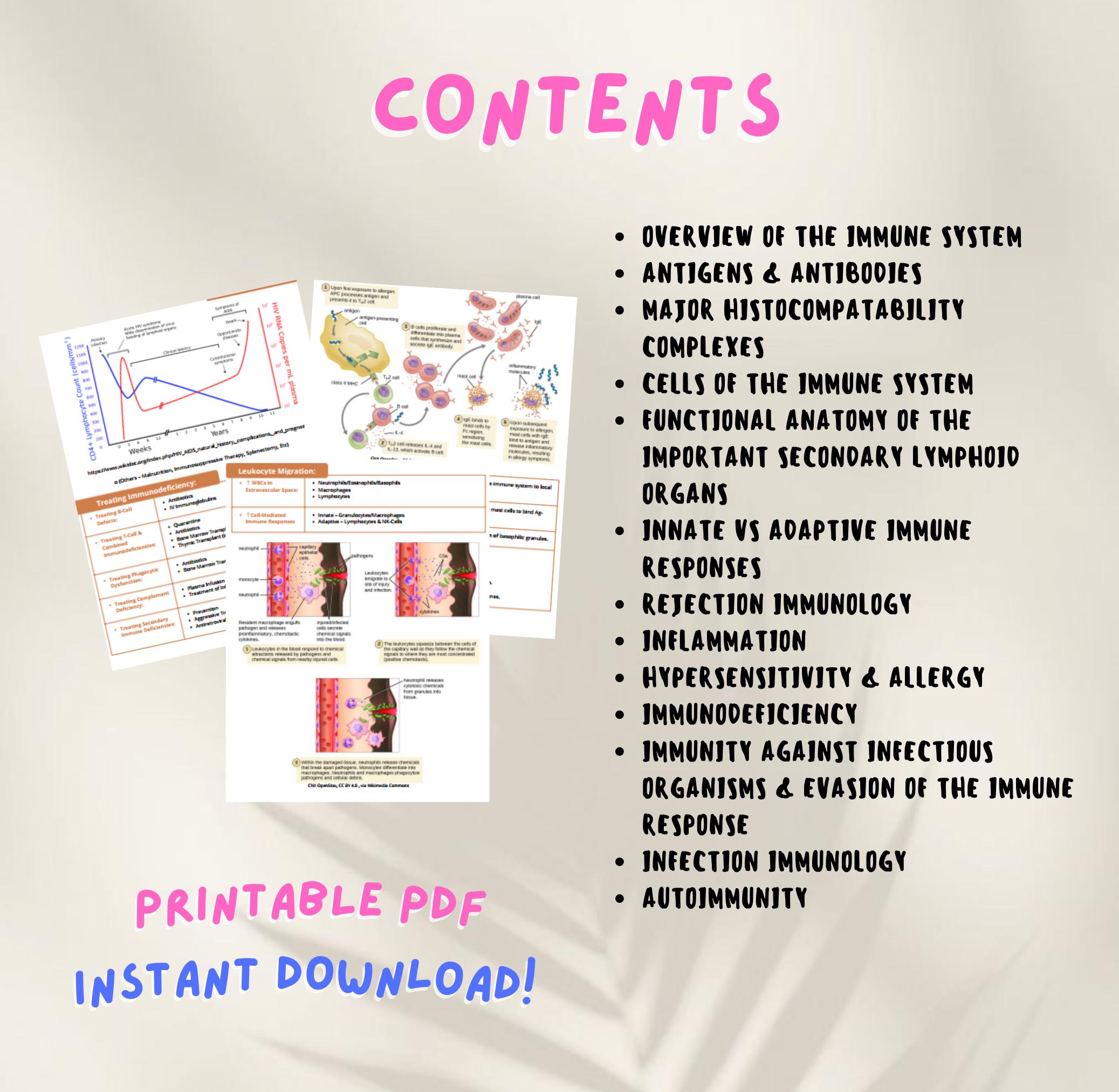 Immunology and Rheumatology Notes - Comprehensive Study Guide for ...