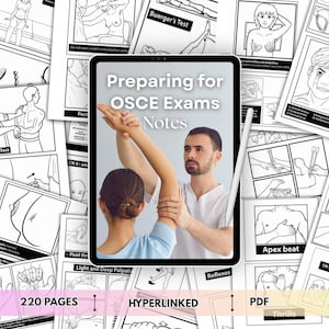 Preparing for OSCE Exams Notes | Medical & Nursing Notes for Med Students | Printable PDF