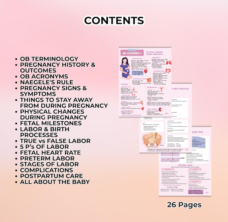 Maternity Notes.pdf OB Maternity Notes | Obstetrics Notes | Comprehensive Study Guide for ...
