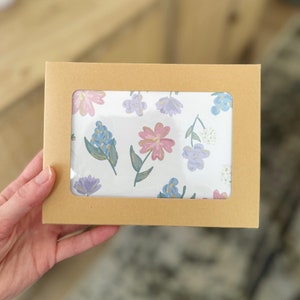 Floral Cards, Blank Card Set, Cute Stationery, Thank You Cards, Cards for Her, Gift for Her, Stocking Stuffer, Stationery Lover, Floral Card