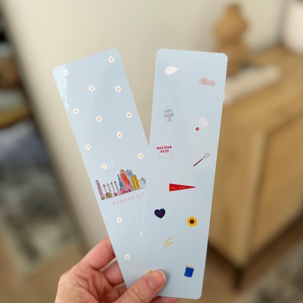 Bookmarks Kansas City Set, KC Cute Bookmark, Cute Bookmark For Her, Book Lover, Book Obsessed, World Champs Football, KC Football