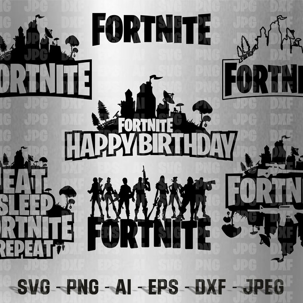 Fort Gaming Svg, F-Nite Logo, F-Nite Clipart Svg, F-Nite Lama, F-Nite Game Svg Christmas Gift Pc Gaming Svg Kid Birthday Svg Icons Bundle !!
