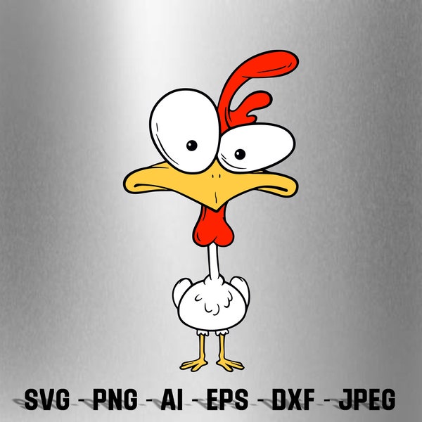 Funky Chicken Design SVG vector cutting file / clip art available for instant download !!!