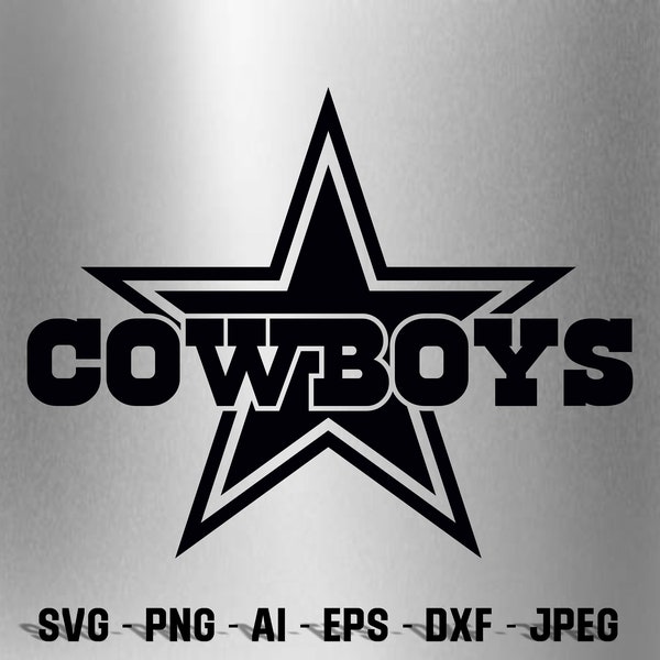 Cowboys svg, Cowboy SVG, Cowboys PNG, Texas Svg, Cricut cut files, Vector File, Cowboys Tumbler Wrap, Cowboy Tshirt, Star Svg, Cowboy Shirt