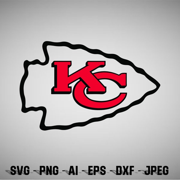 KC Chiefs Svg, Chiefs Svg For Cricut, Chiefs Mascot Svg, Team Mascot Svg, School Spirit Svg, Chiefs Sublimation, Layered Svg, Silhouette