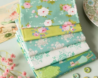 Tilda Sunday Brunch LIME  5pc. Fat Quarter Bundle