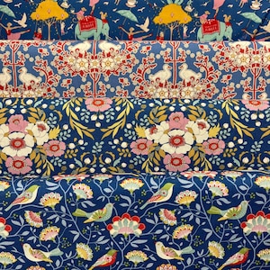 Tilda Jubilee 25Jubiläumskollektion Blau 1/2 Yard